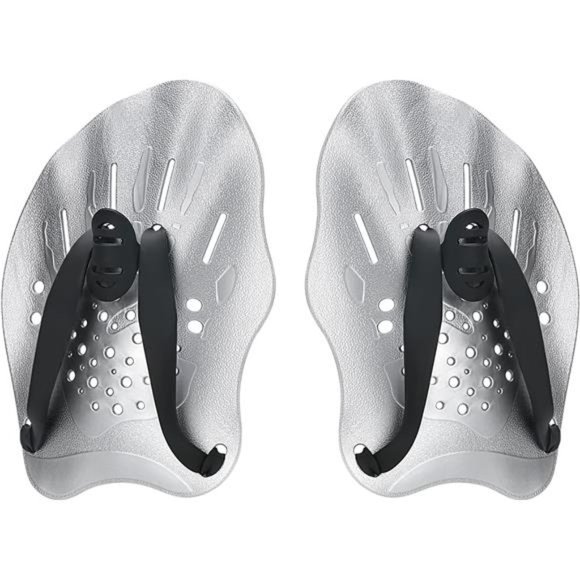 Swim Paddles Hand, Swim Training Hand Paddles with Adjustable Straps, Swimming - Picture 1 of 6